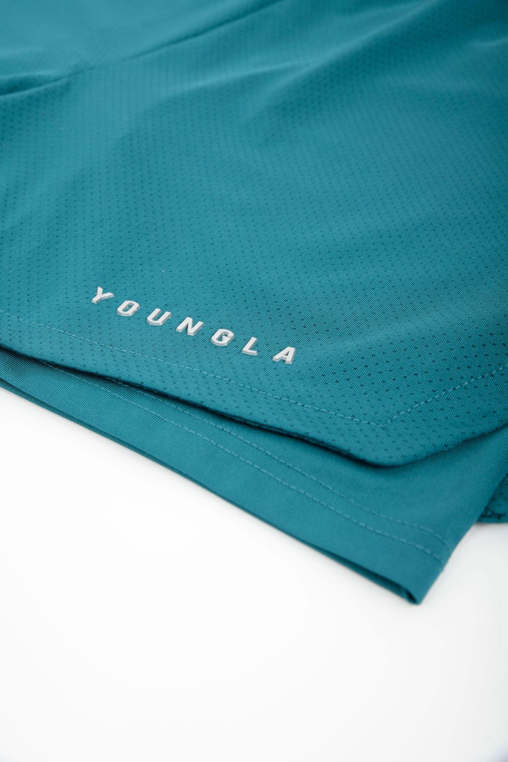 Young LA 129 Trilogy Compression Shorts Teal | PVTHF4802