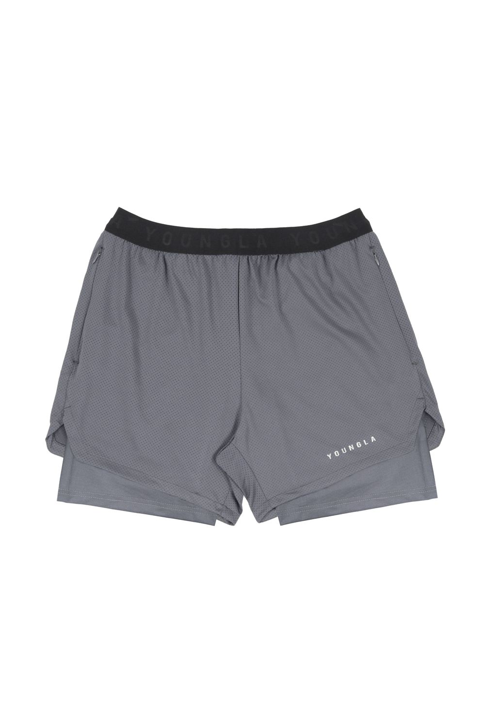 Young LA 129 Trilogy Compression Shorts Grijs | SALOG0794