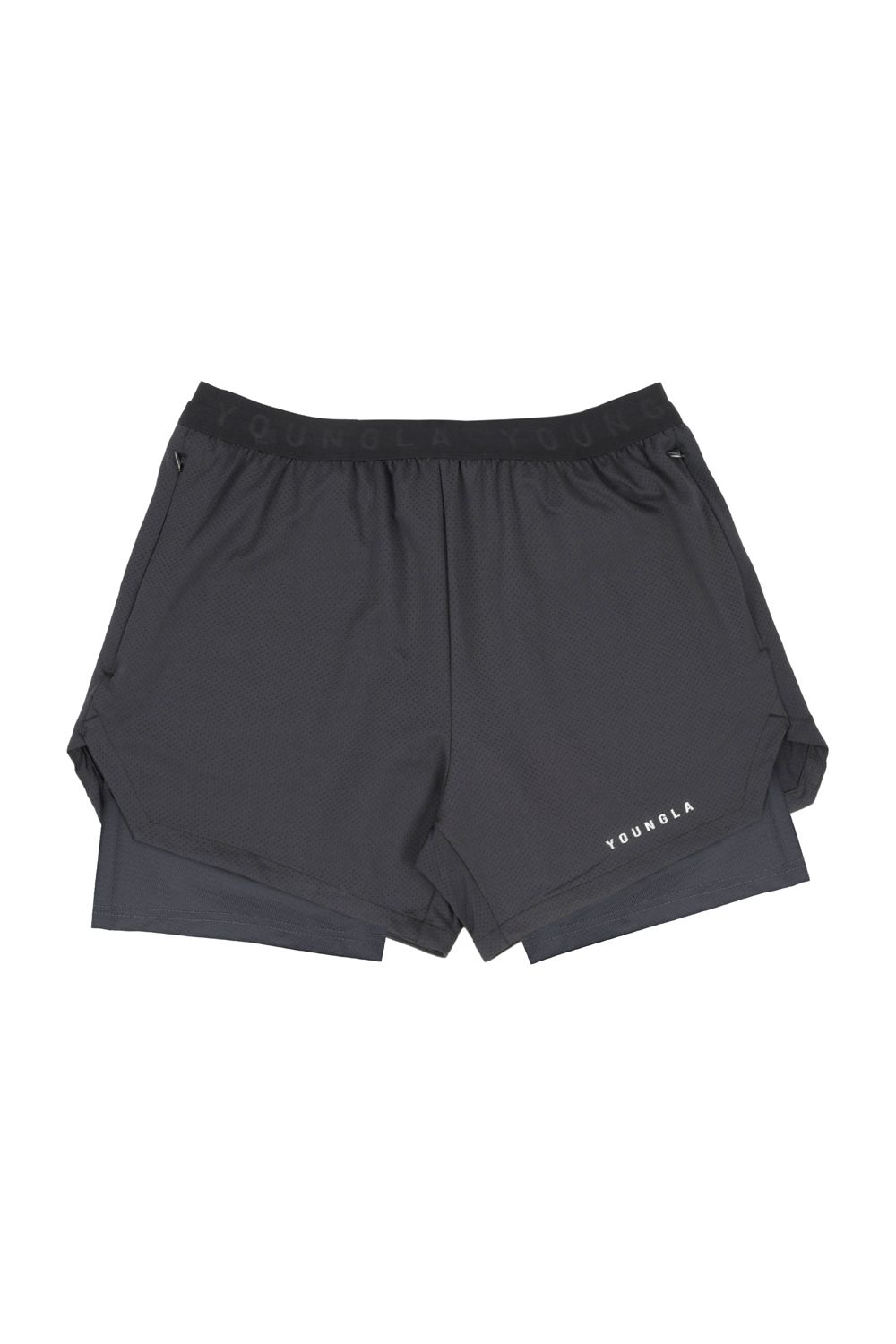 Young LA 129 Trilogy Compression Shorts Donkergrijs | UHGYC4725