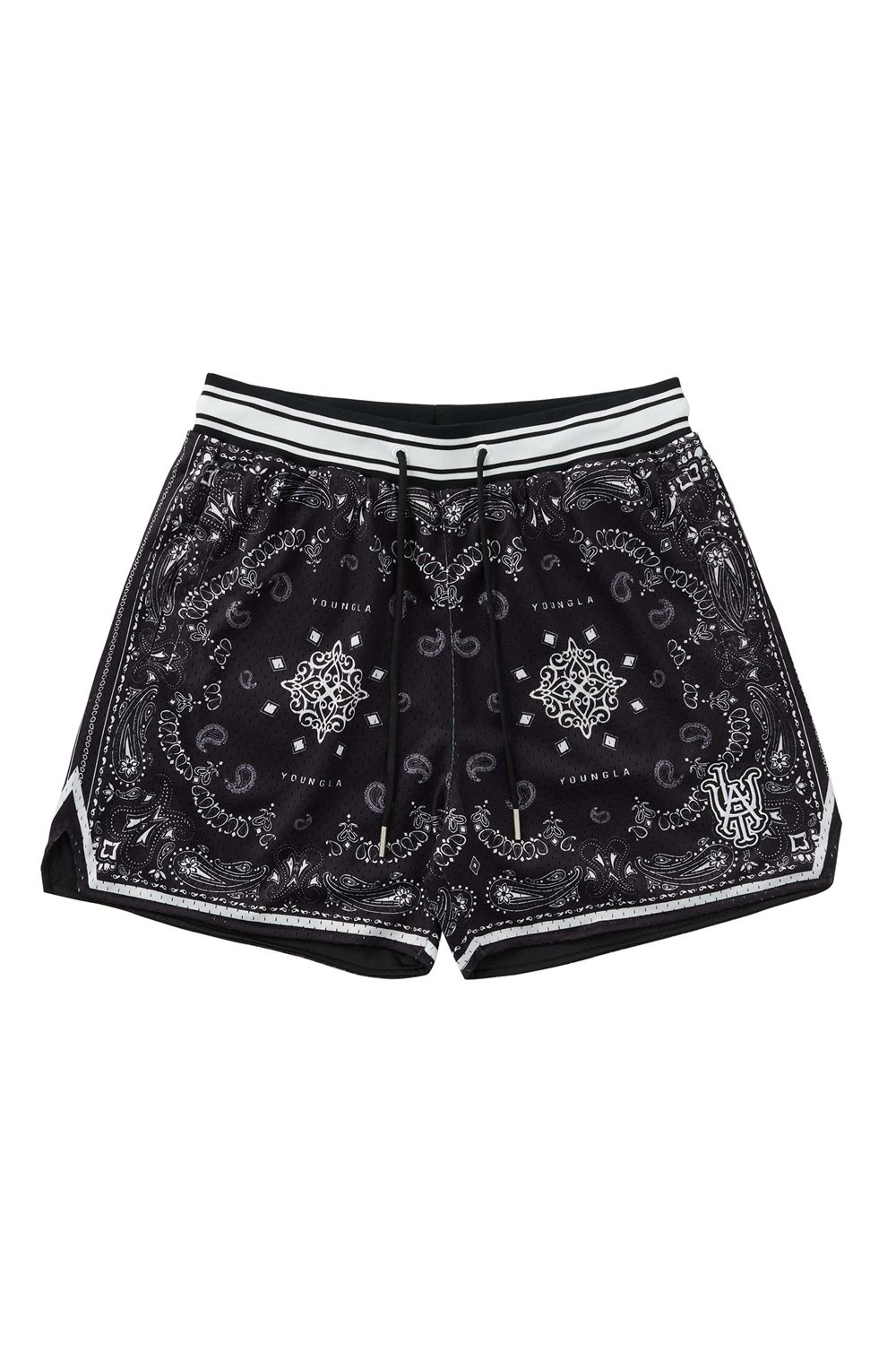 Young LA 132 Infamous Bandana Shorts Zwart | EXPDG1045