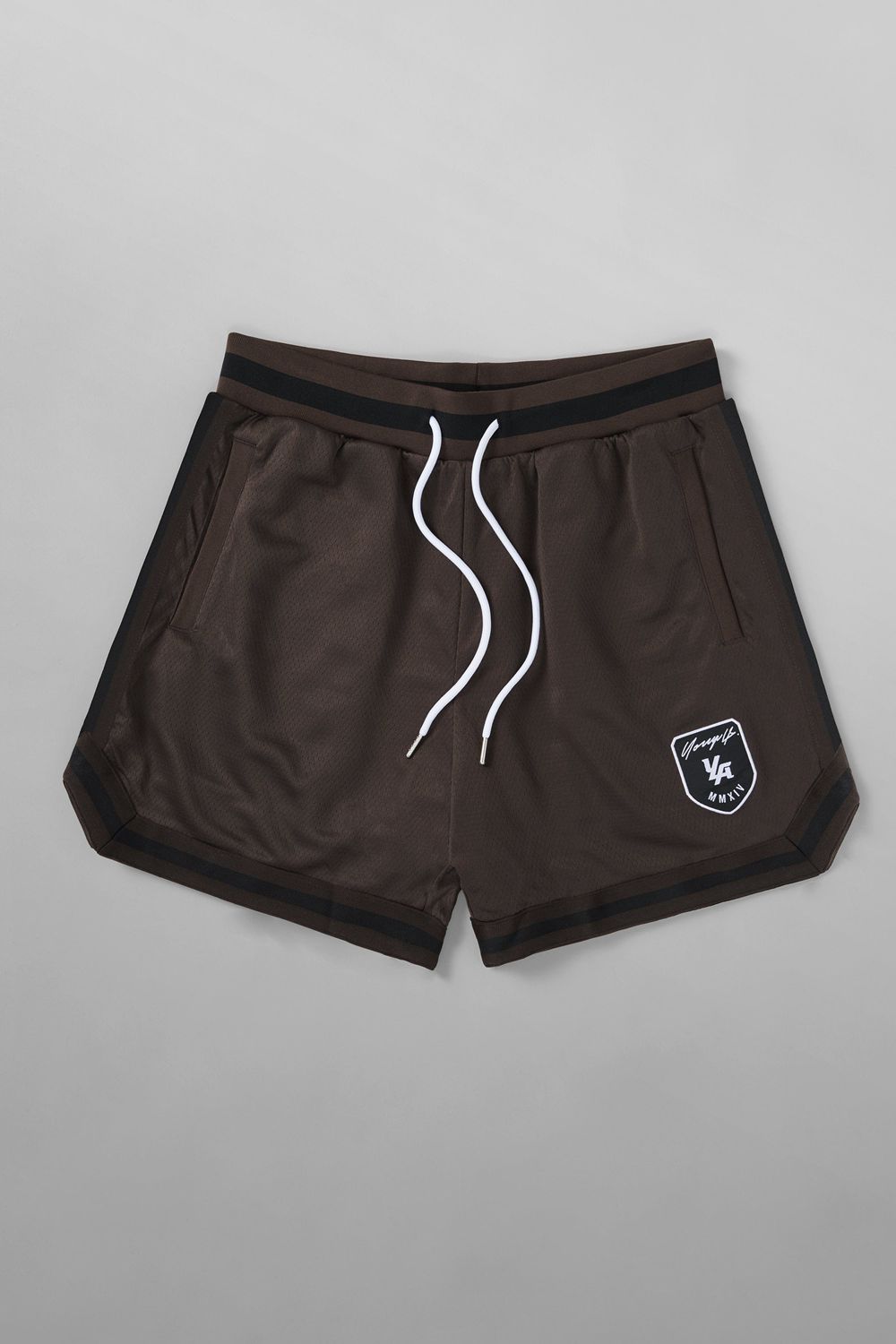 Young LA 133 Home Plate Shorts Donkerbruin | FXYEG7694