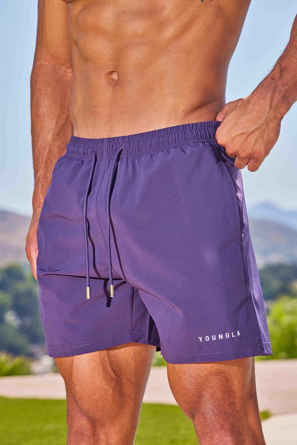 Young LA 136 - Reveal Swim Shorts Paars | IMTSJ0273