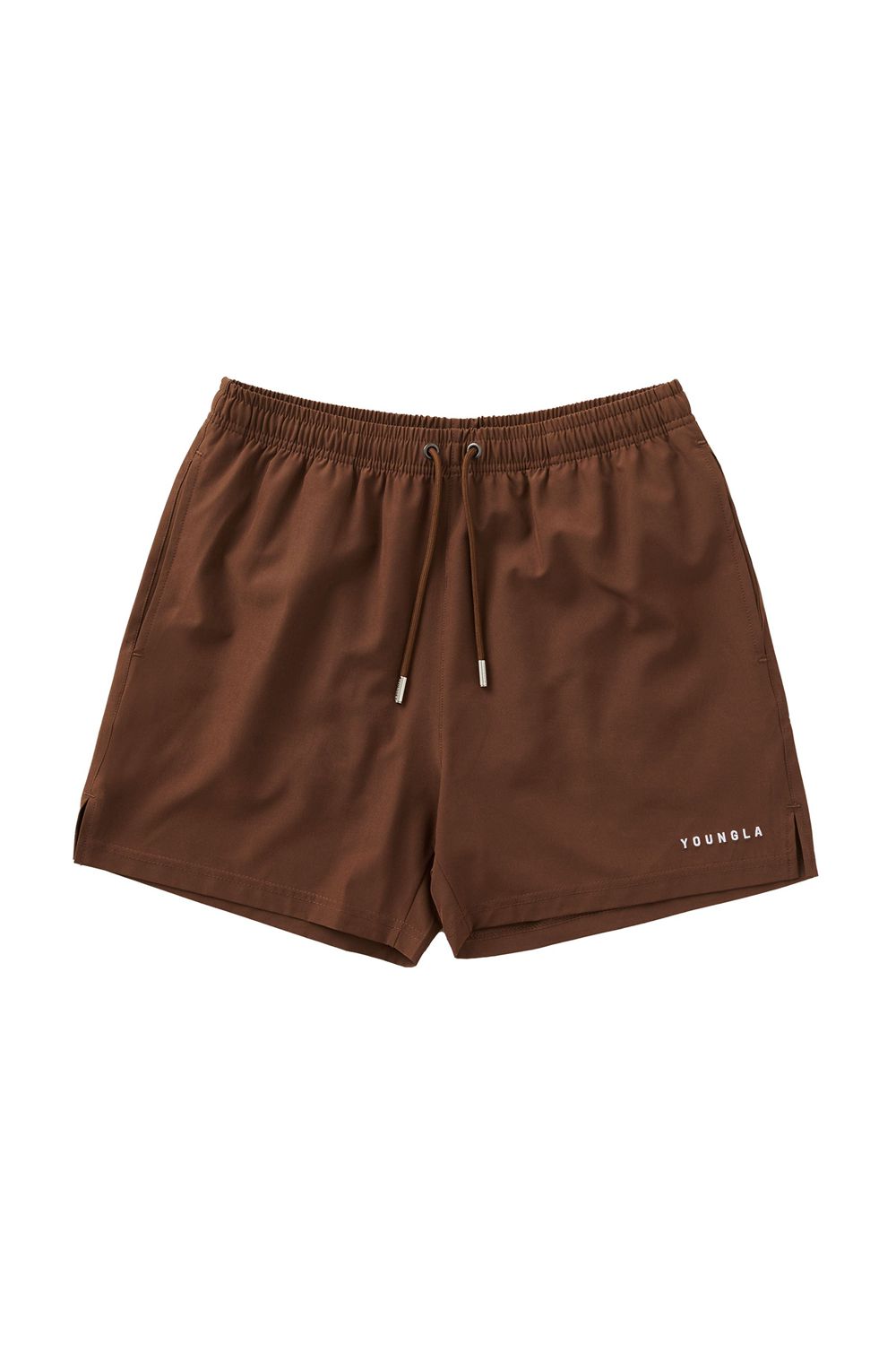 Young LA 140 Frooty Swim Shorts Donkerbruin | JQUTS1275