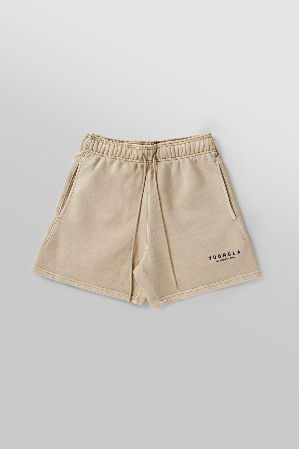 Young LA 153 - Immortal Club Shorts Beige | DETMV6450