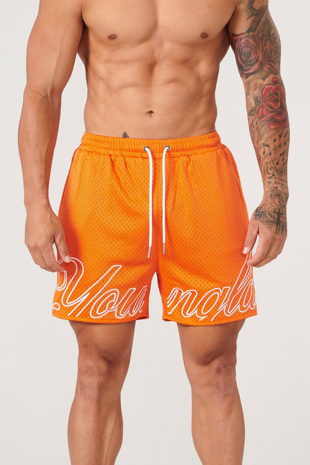 Young LA 155 Championship Shorts Oranje | SHOIJ4892