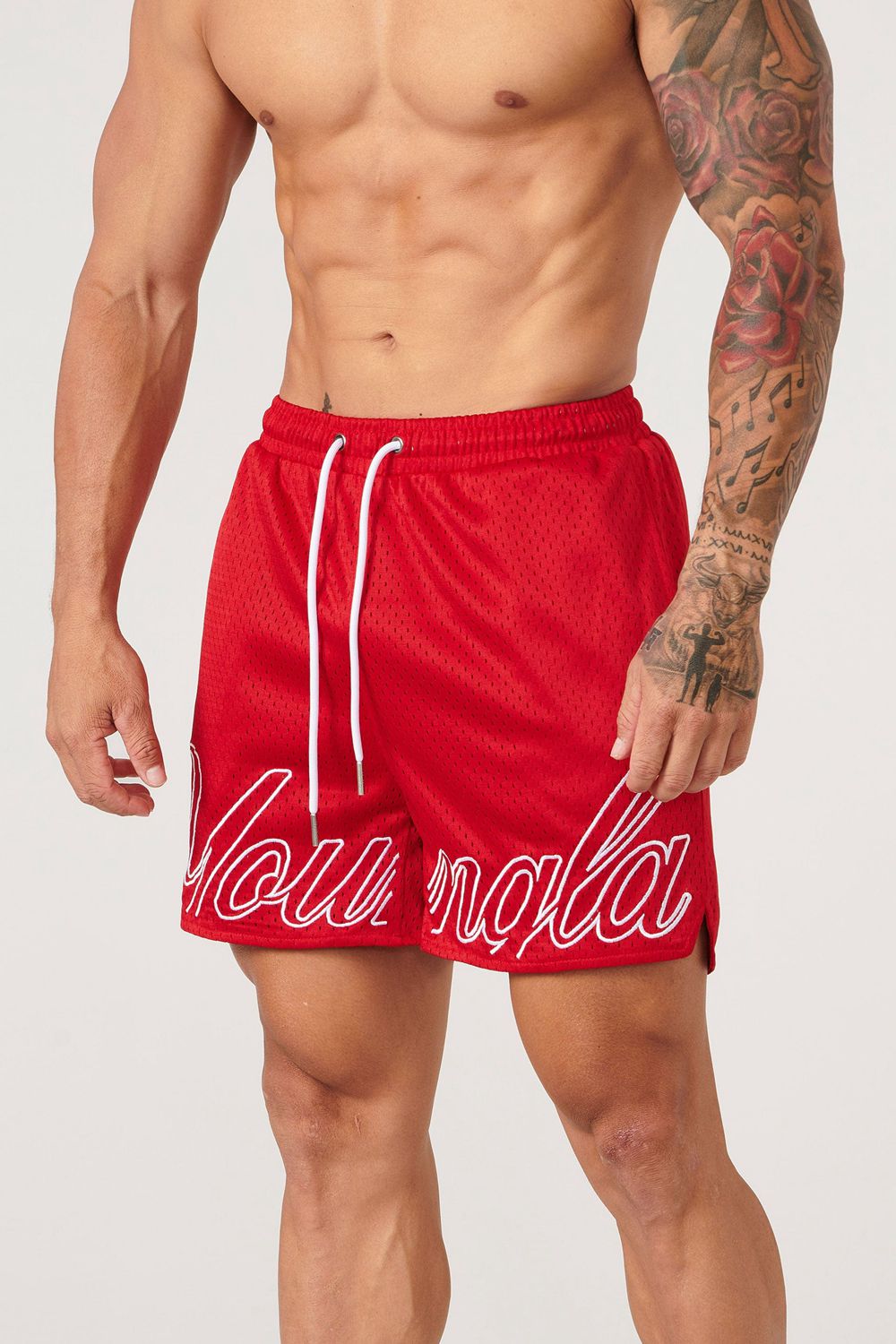 Young LA 155 Championship Shorts Rood | KCLFU0784