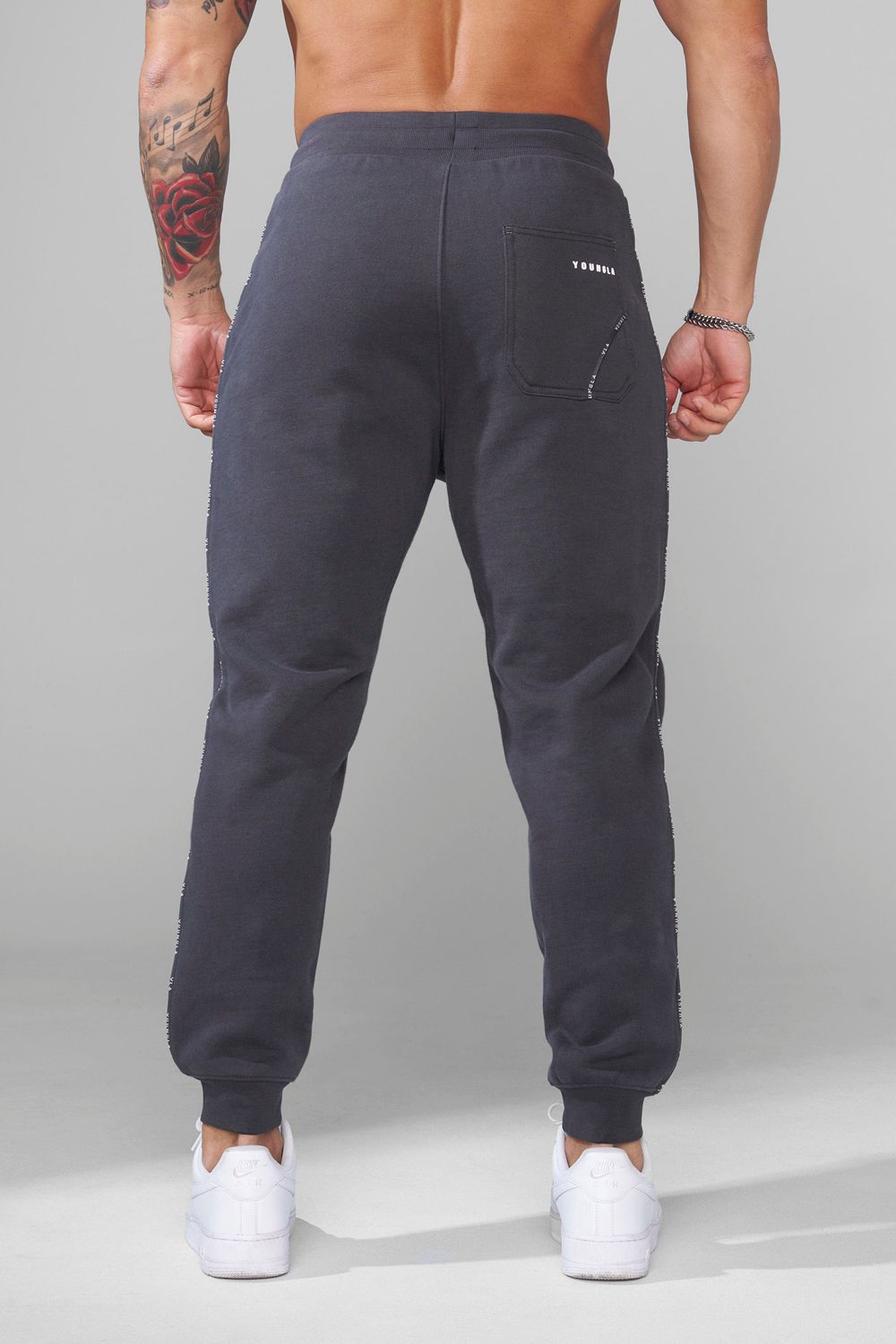 Young LA 2006 - Piping Collection - Joggers Donkergrijs | PZGVB6514