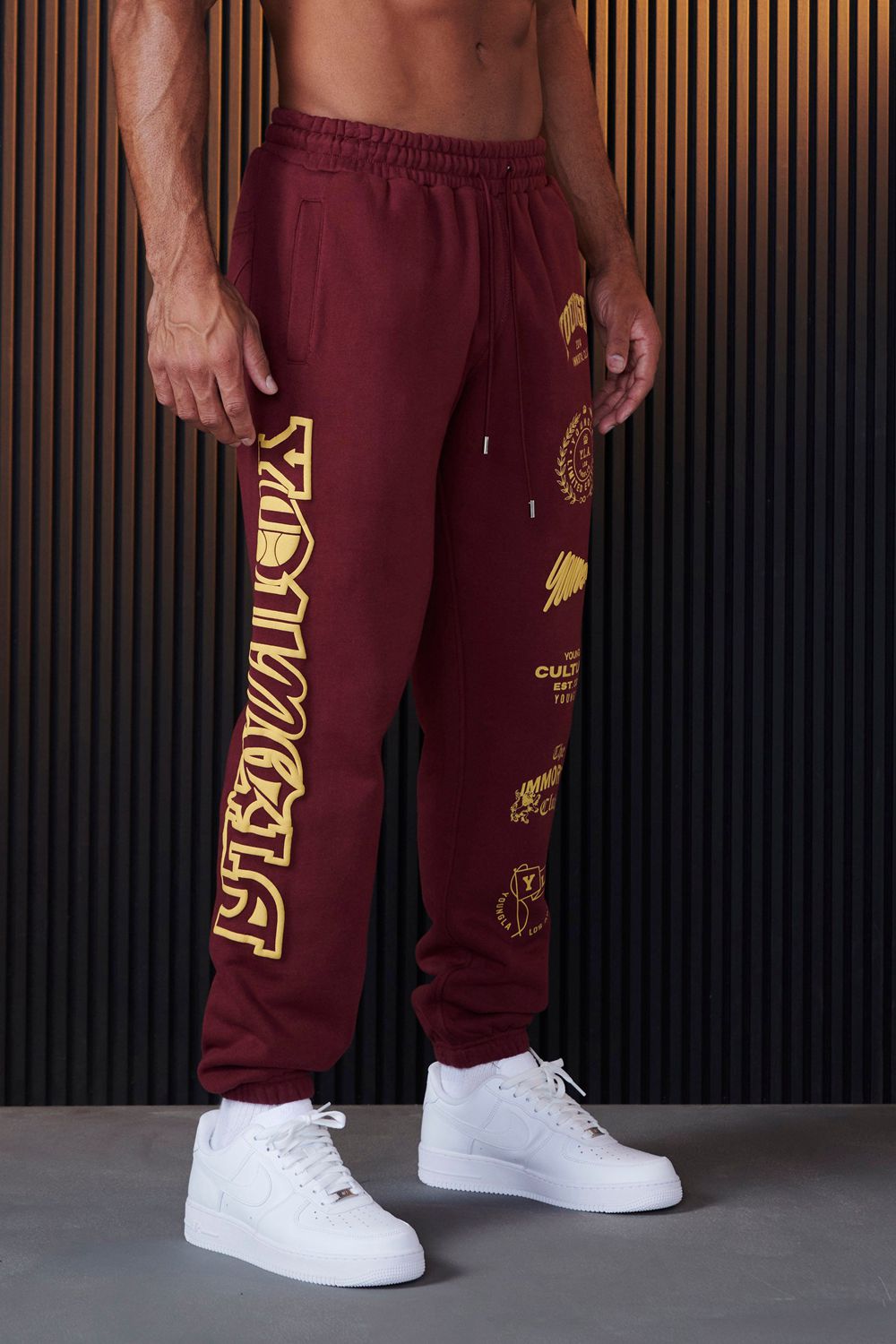 Young LA 204 - Immortal Killer Joggers Bordeaux | QGFXJ7681