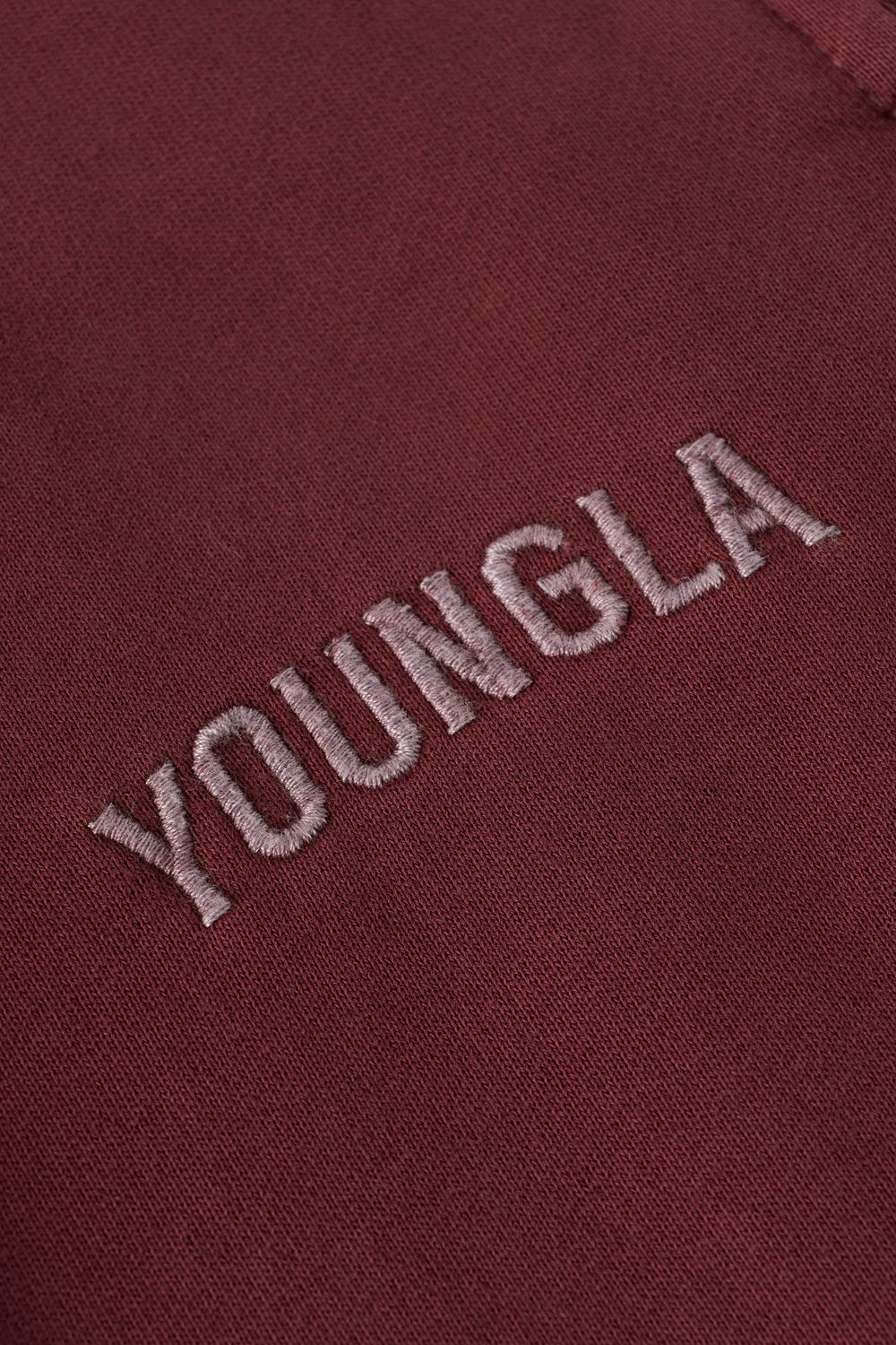 Young LA 2078 - Minimal No Cuff Joggers Bordeaux | RYGTM7435