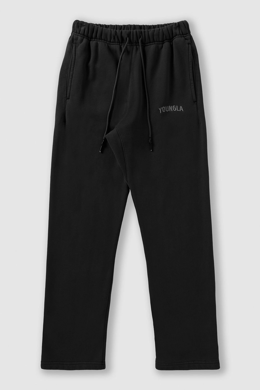 Young LA 2078 - Minimal No Cuff Joggers Zwart | JOXDP4301