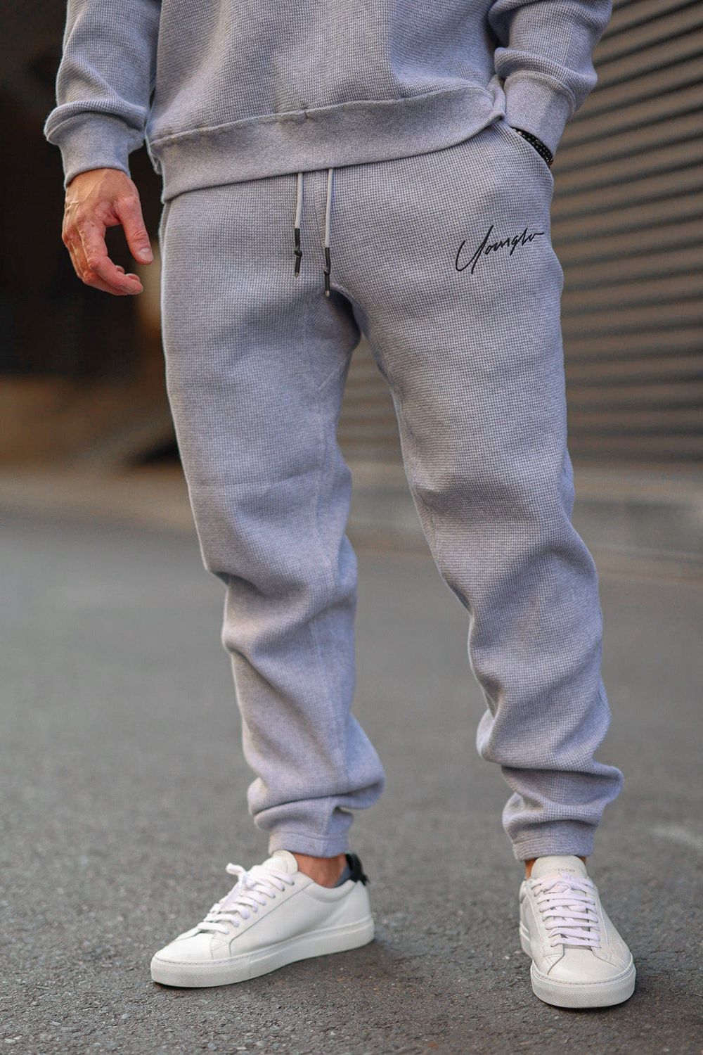 Young LA 207 Cozy Thermal Joggers Grijs | KZVEI3105