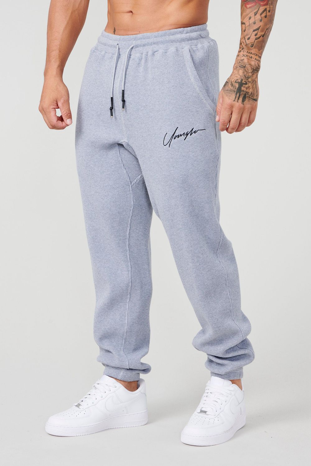 Young LA 207 Cozy Thermal Joggers Grijs | KZVEI3105