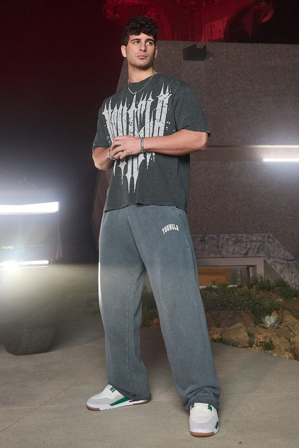 Young LA 2088 - New Wave Baggy Sweats Lichtgrijs | RSKXN5097