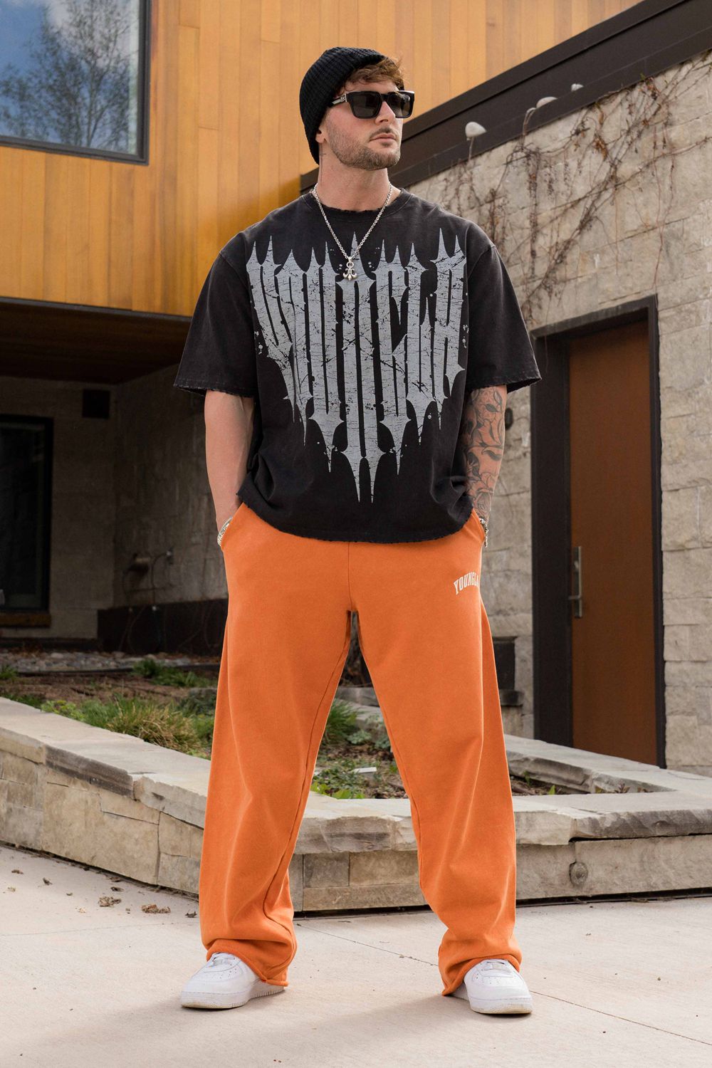 Young LA 2088 - New Wave Baggy Sweats Oranje | FJYGL4215