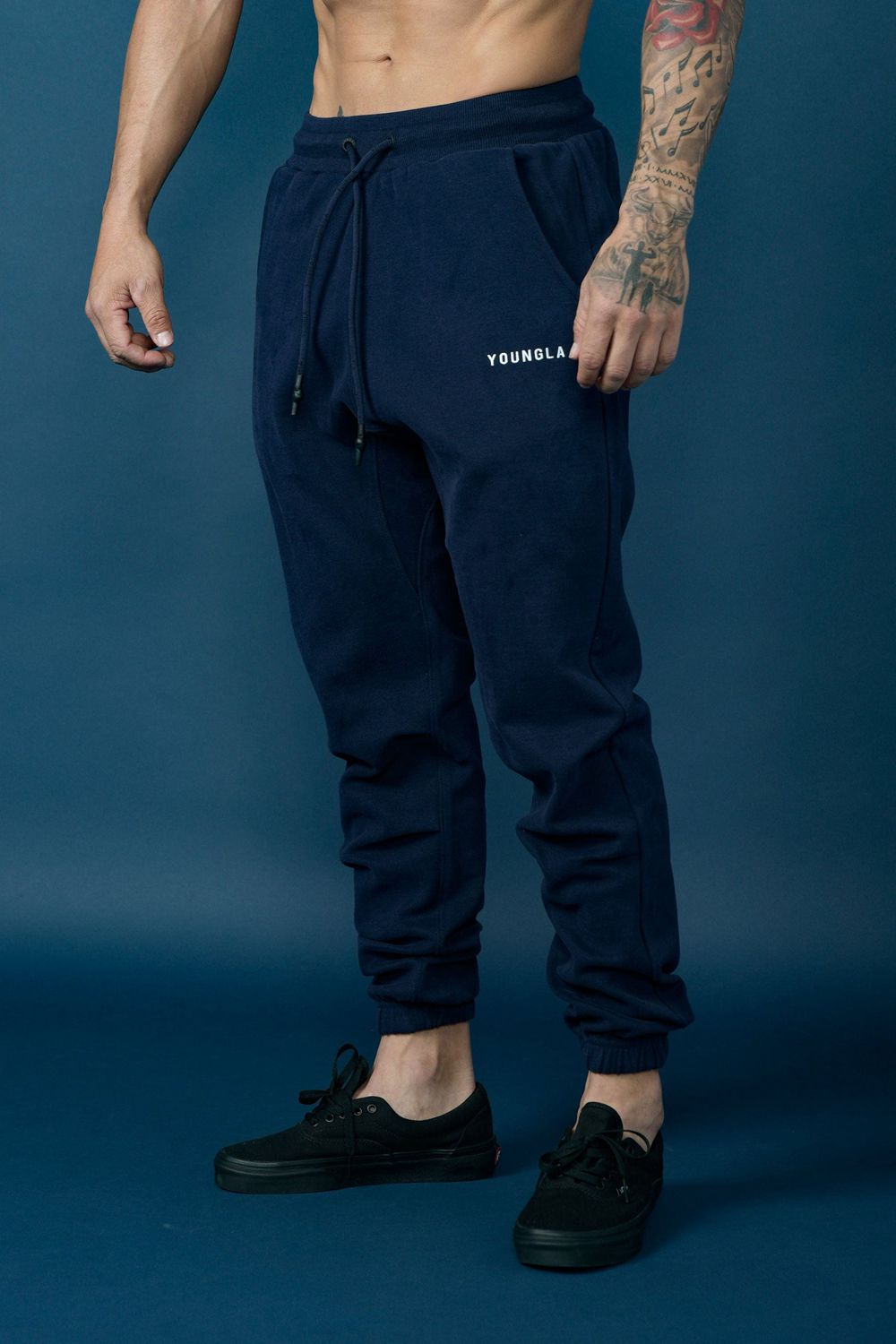 Young LA 210 Kick-Back Joggers Donkerblauw | BTHJL3205