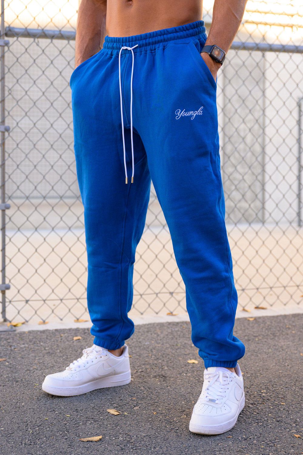 Young LA 211 For Him Joggers Blauw | YSDBO0924