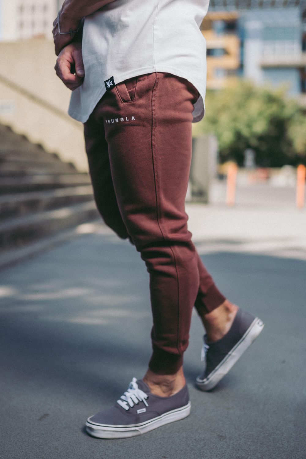 Young LA 213 Elite Joggers Bordeaux | RJPHT9018