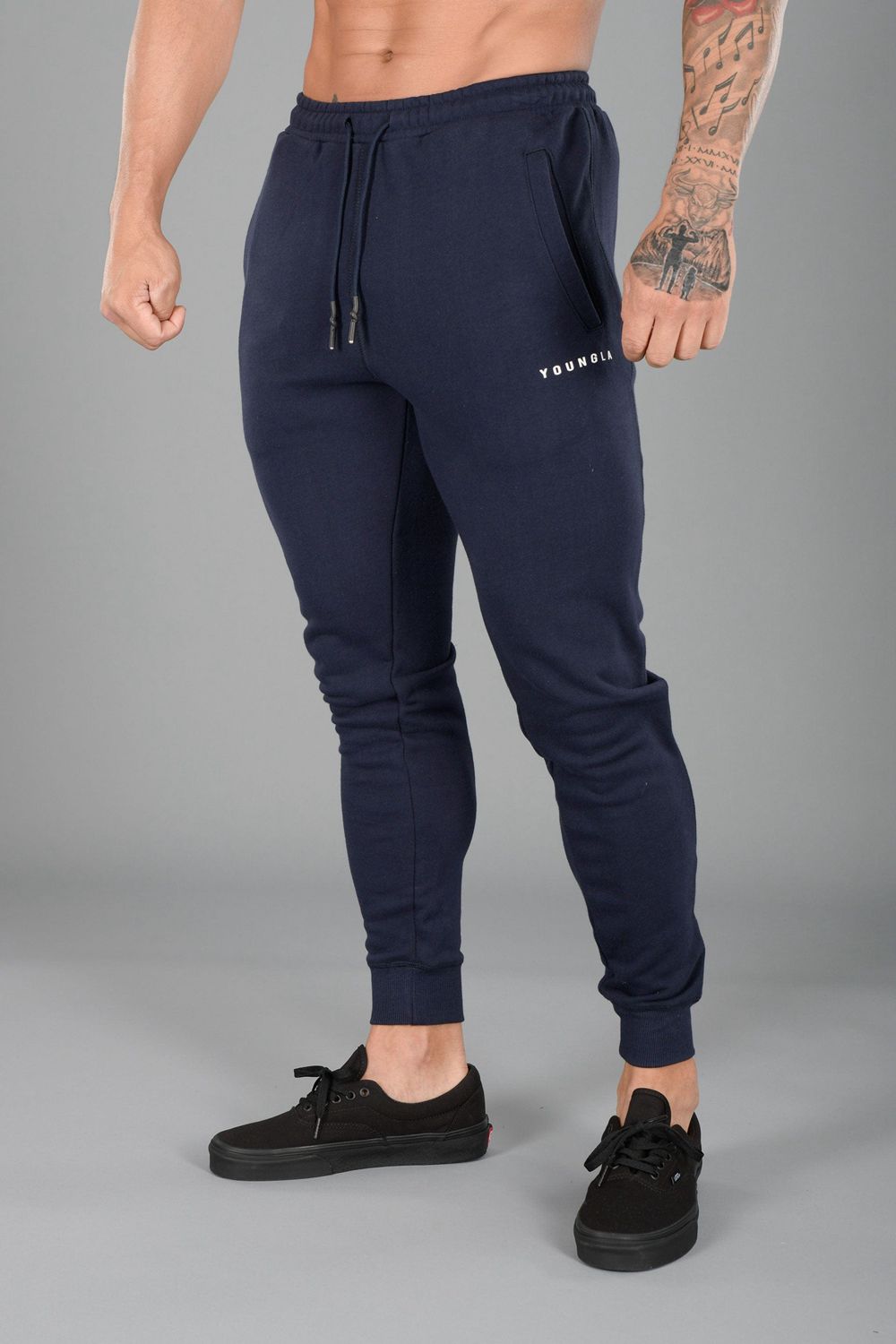 Young LA 213 Elite Joggers Donkerblauw | PTRQA2608