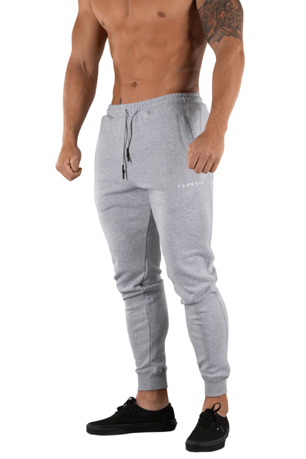 Young LA 213 Elite Joggers Lichtgrijs | SVJCL0321