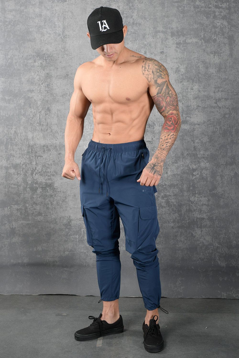 Young LA 218 Travel Cargo Joggers Blauw | NCFEP4378