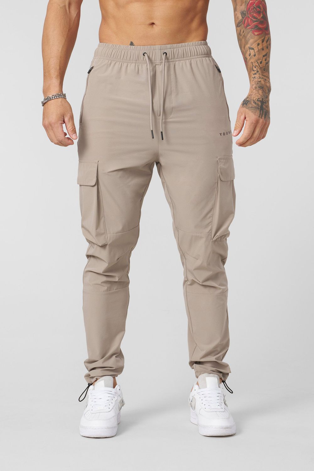 Young LA 218 Travel Cargo Joggers New Colors Beige | DNROC3896