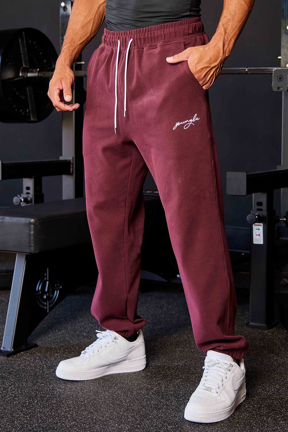 Young LA 219 Chill Cloud Joggers Bordeaux | CHQUX2970