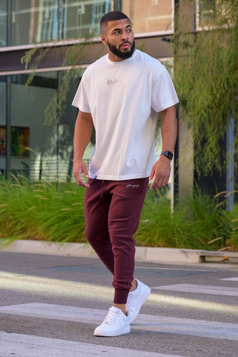 Young LA 228 Cloud Joggers Bordeaux | XWBRV0856