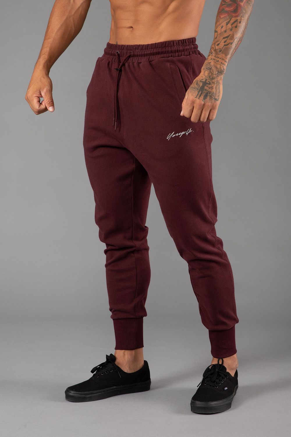 Young LA 228 Cloud Joggers Bordeaux | XWBRV0856