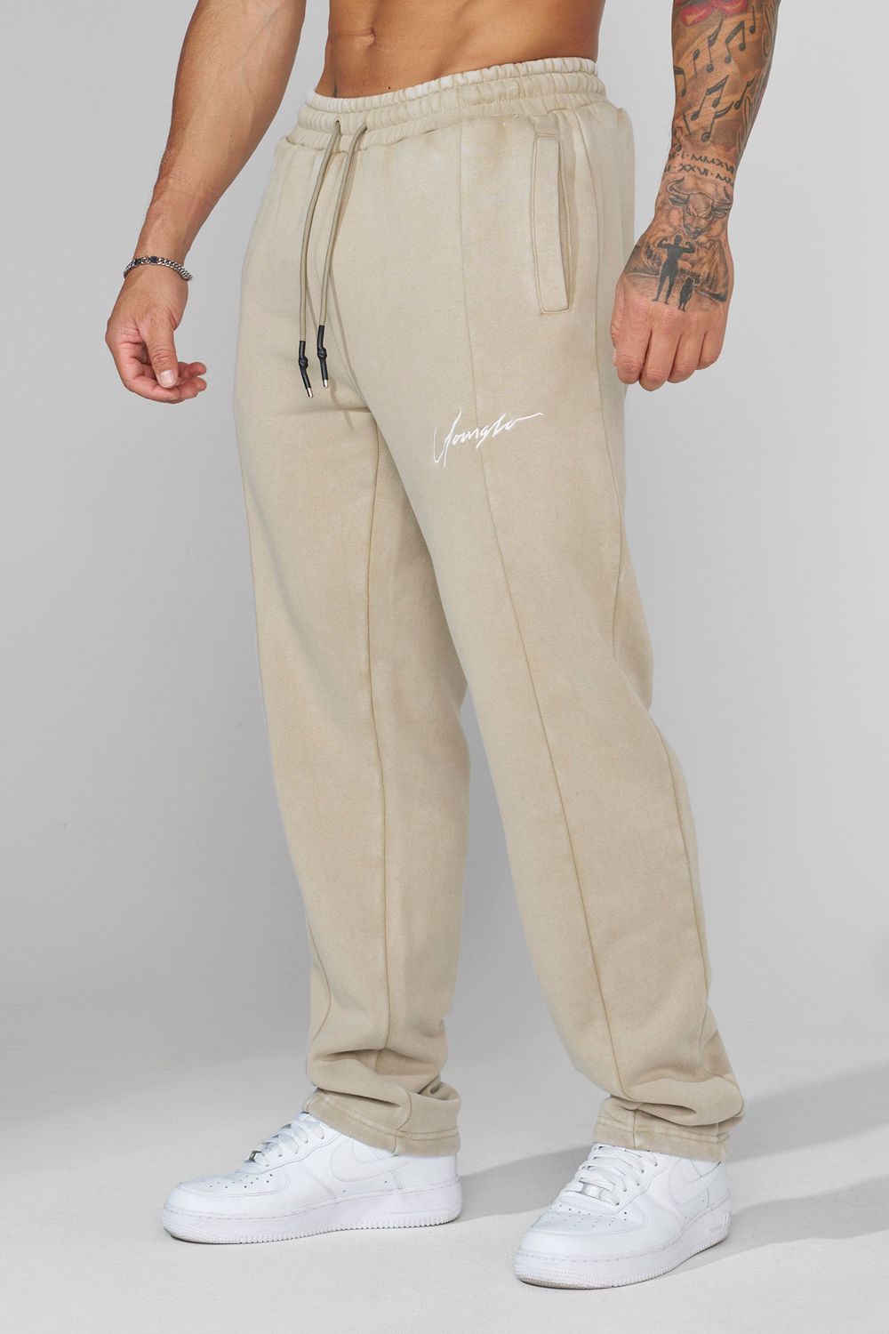 Young LA 229 - Frontline Sweat Pants Beige | QWZDM9586