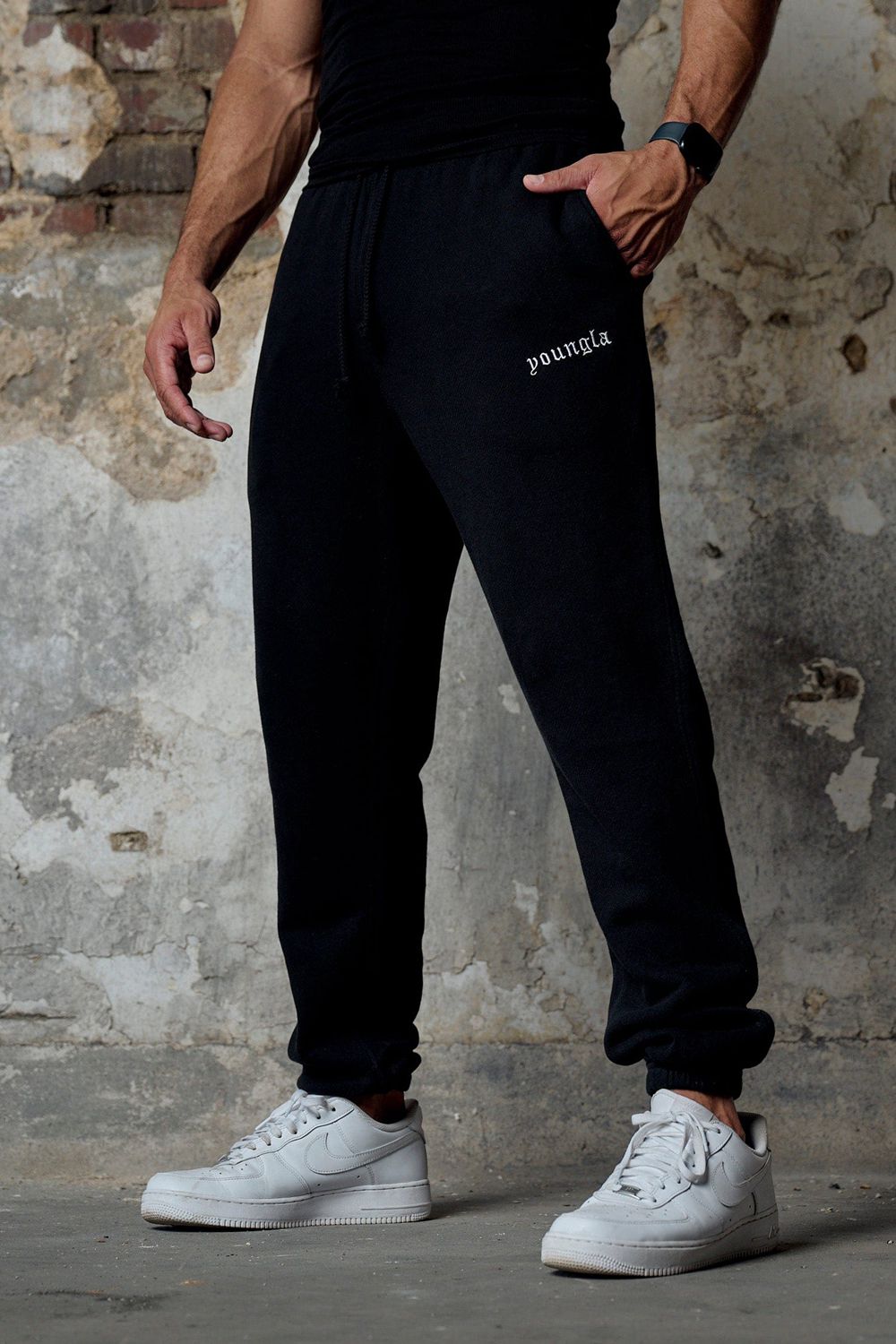 Young LA 239 Earthy Collection - Joggers Zwart | GPHTD0732