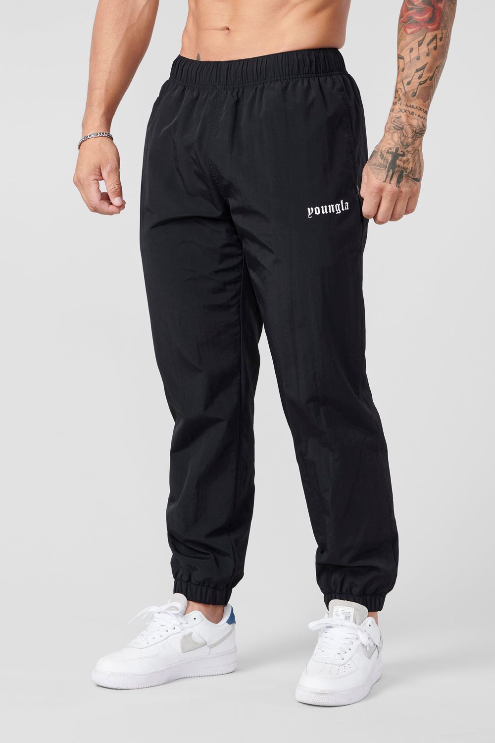 Young LA 254 - Swish Joggers Zwart | YFBWN8314