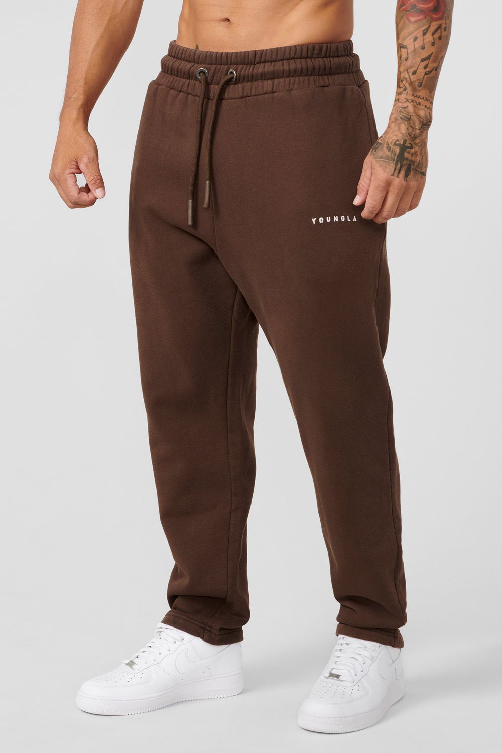 Young LA 261 Old School No Cuff Joggers Bruin | ZPRVH0238