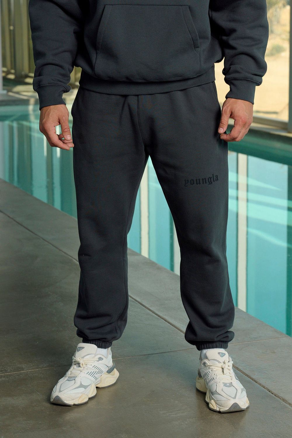 Young LA 266 - Cloud 9 Joggers Donkergrijs | YZWDS8204