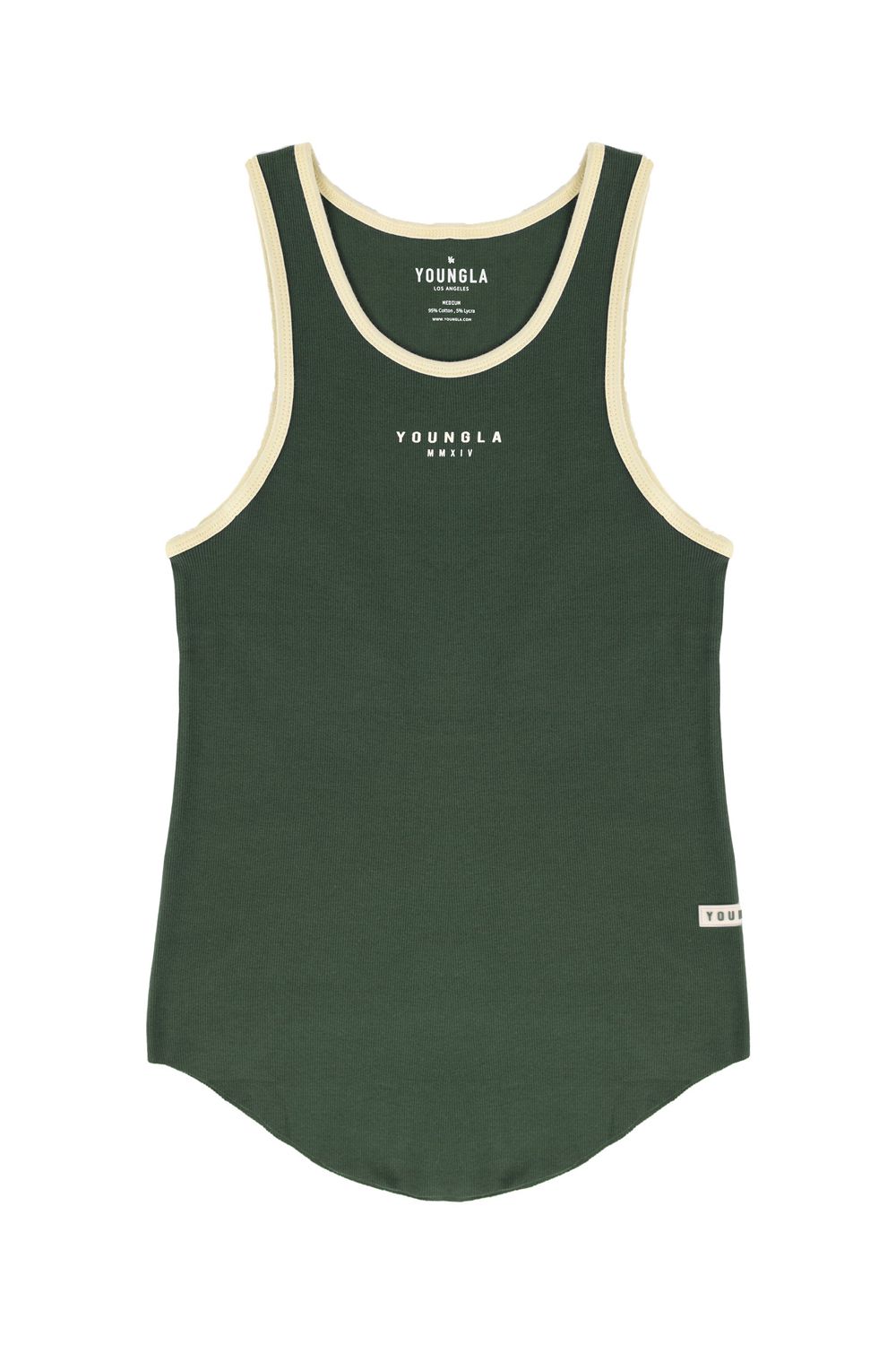 Young LA 313 Rocket Rib Tanks Groen | PWMYU9804