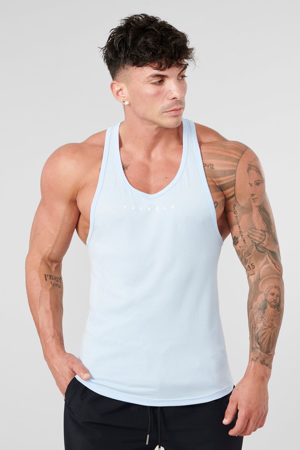 Young LA 342 - New Gen Compression Stringers Blauw | AMWGP6801