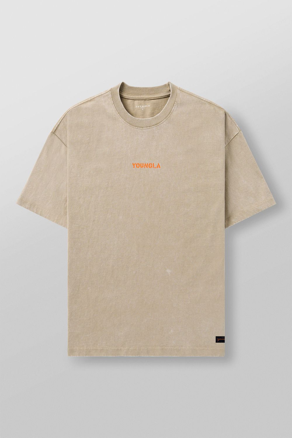 Young LA 4014 - Orange Emblem Tees Beige | CWSFZ4571