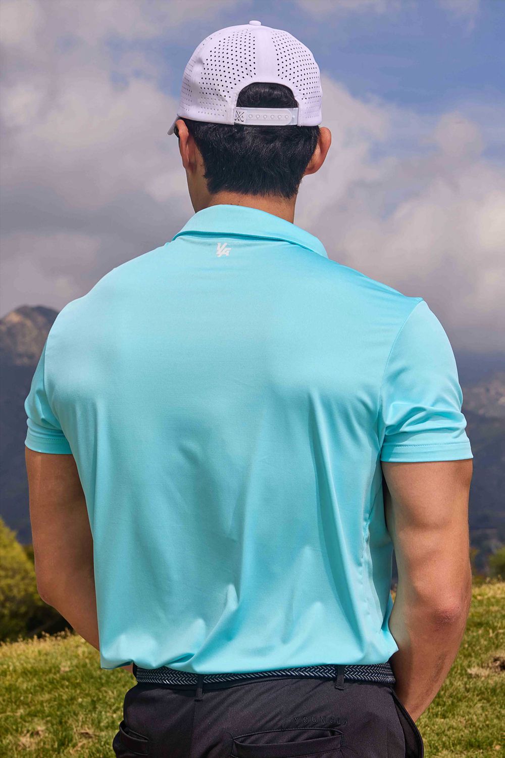 Young LA 4069 - Tee Time Golf Polos Turquoise | KDHOG5236