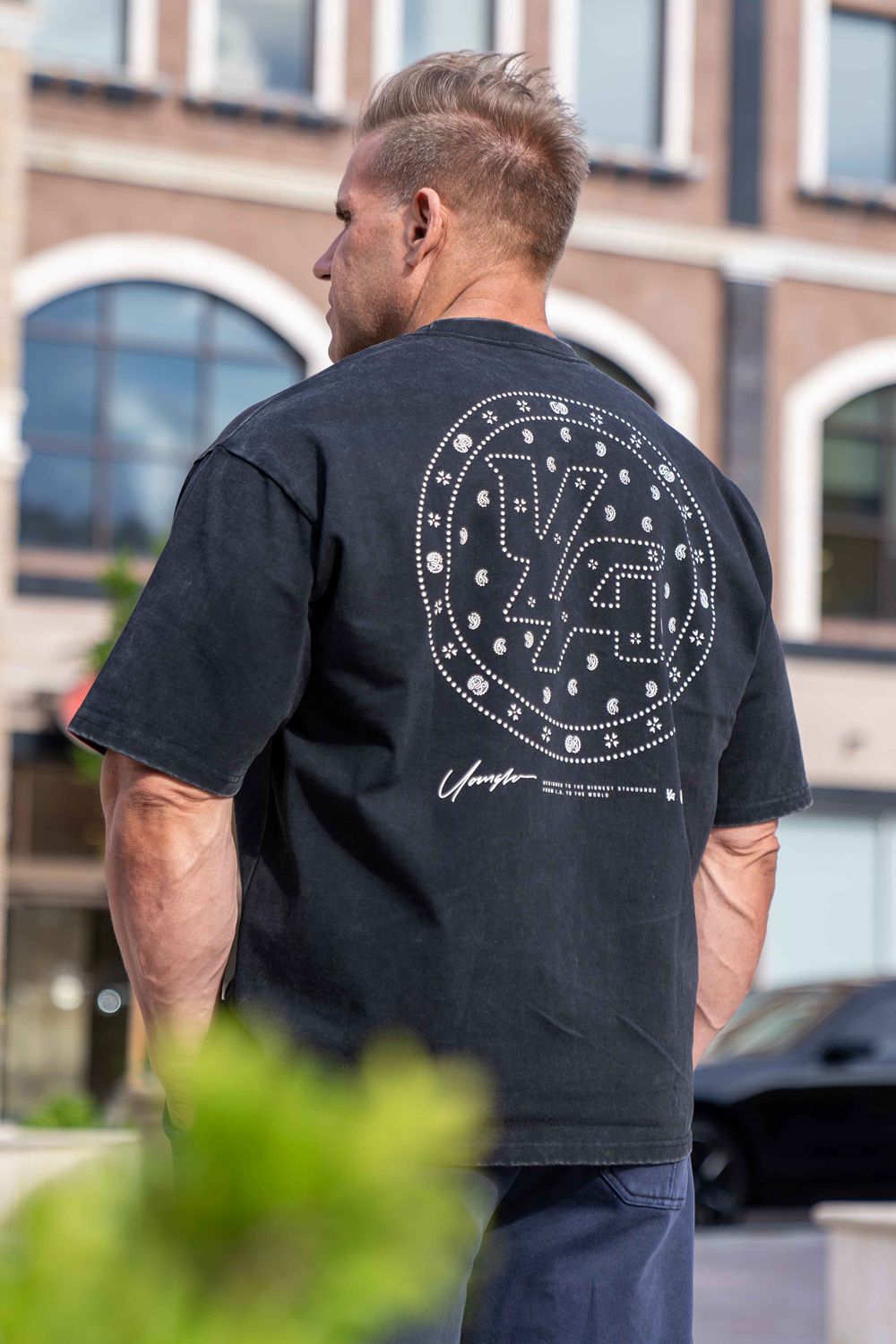 Young LA 4111 - Bandana Heavyweight Tees Zwart | WCNVG5076