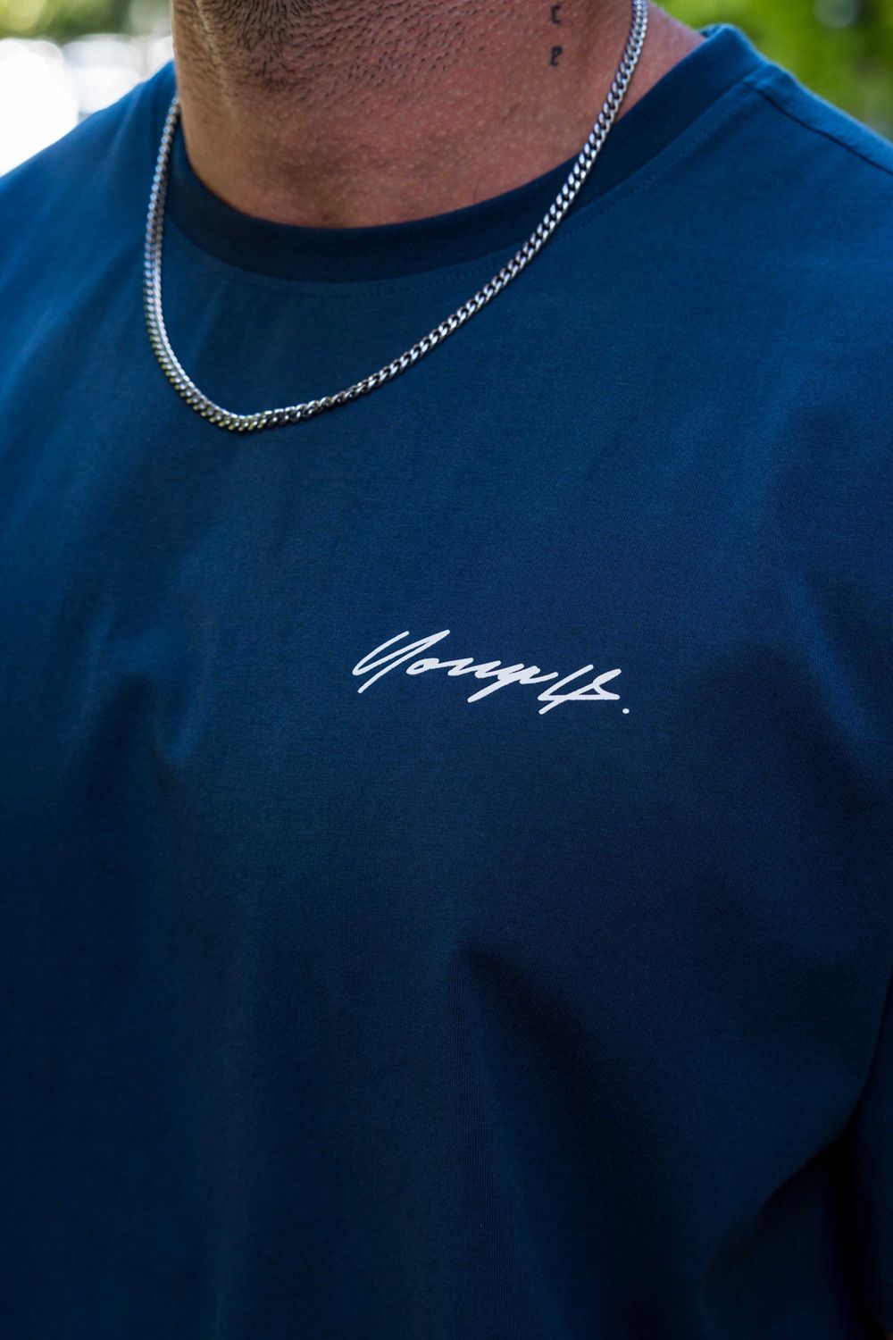 Young LA 414 Signature Tees Donkerblauw | OWFKJ0142