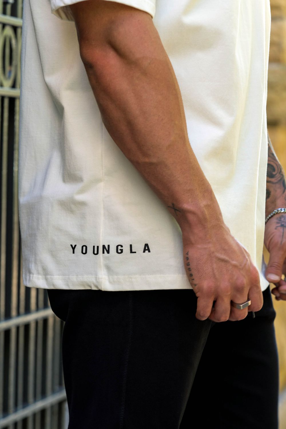 Young LA 414 Signature Tees Wit | PSETK6942