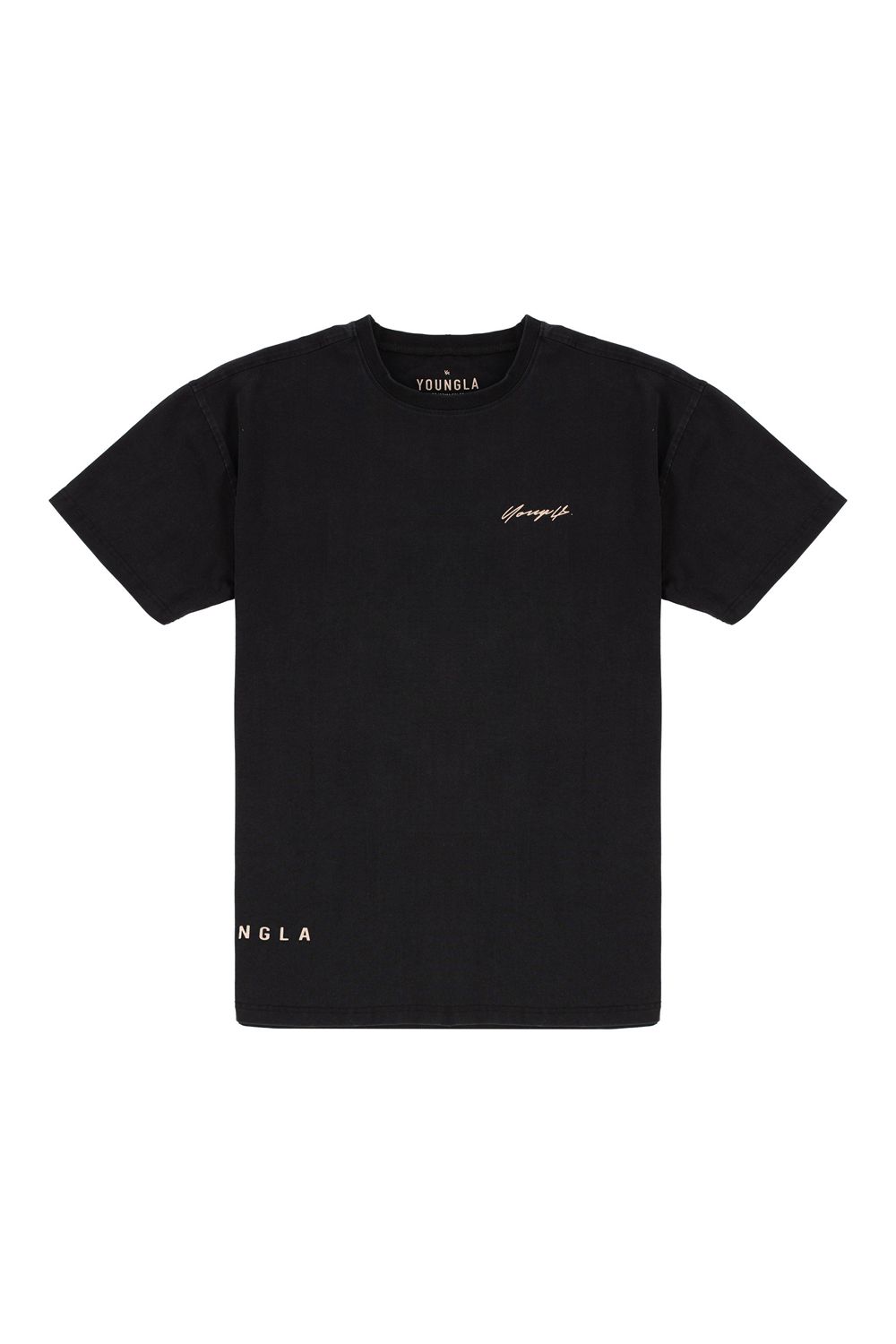 Young LA 414 Signature Tees Zwart | CJHVQ5278