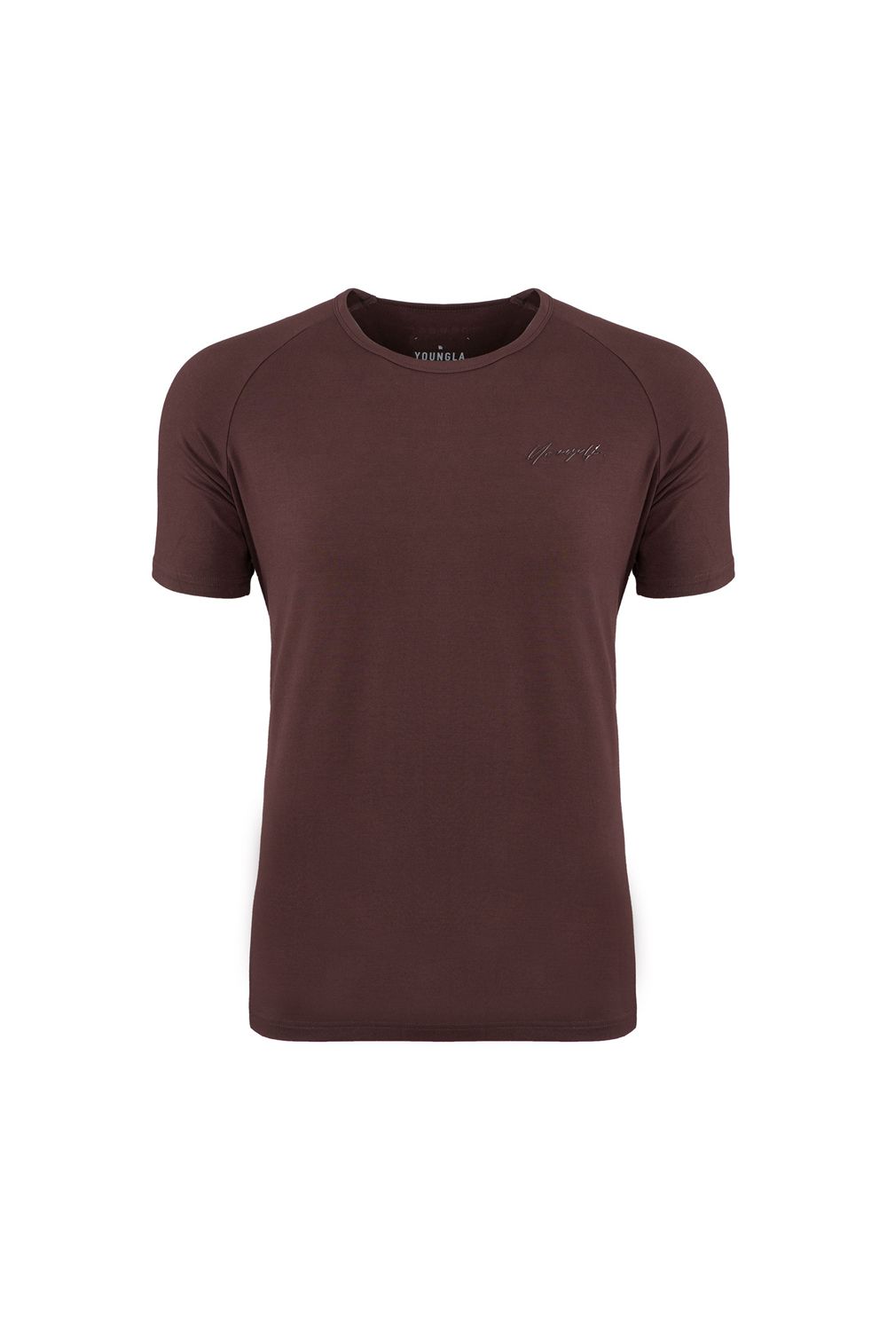 Young LA 422 Fitted Delt Tee Bordeaux | RMOVB0927