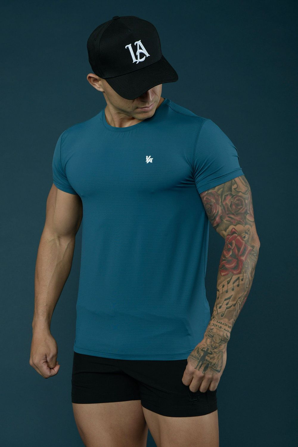 Young LA 423 Zephyr Compression Short Sleeve Teal | QHMWT7564