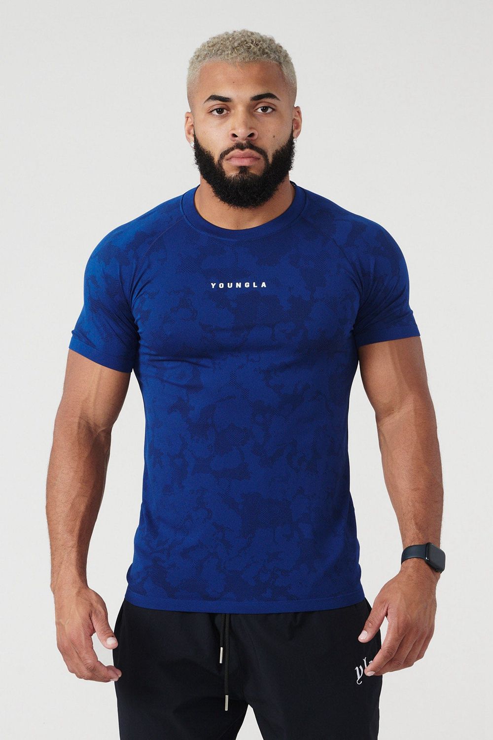 Young LA 437 Digital Compression Tees Donkerblauw | APVSZ3945