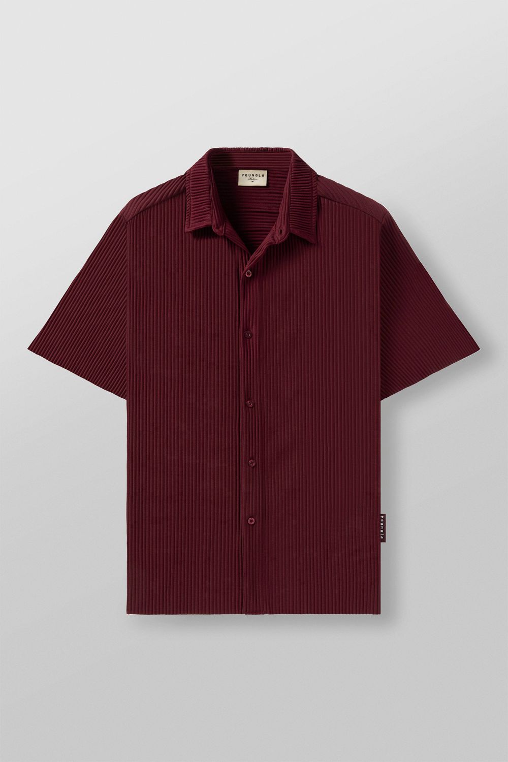 Young LA 448 - Pleated Festival Shirts Bordeaux | BAYET0546