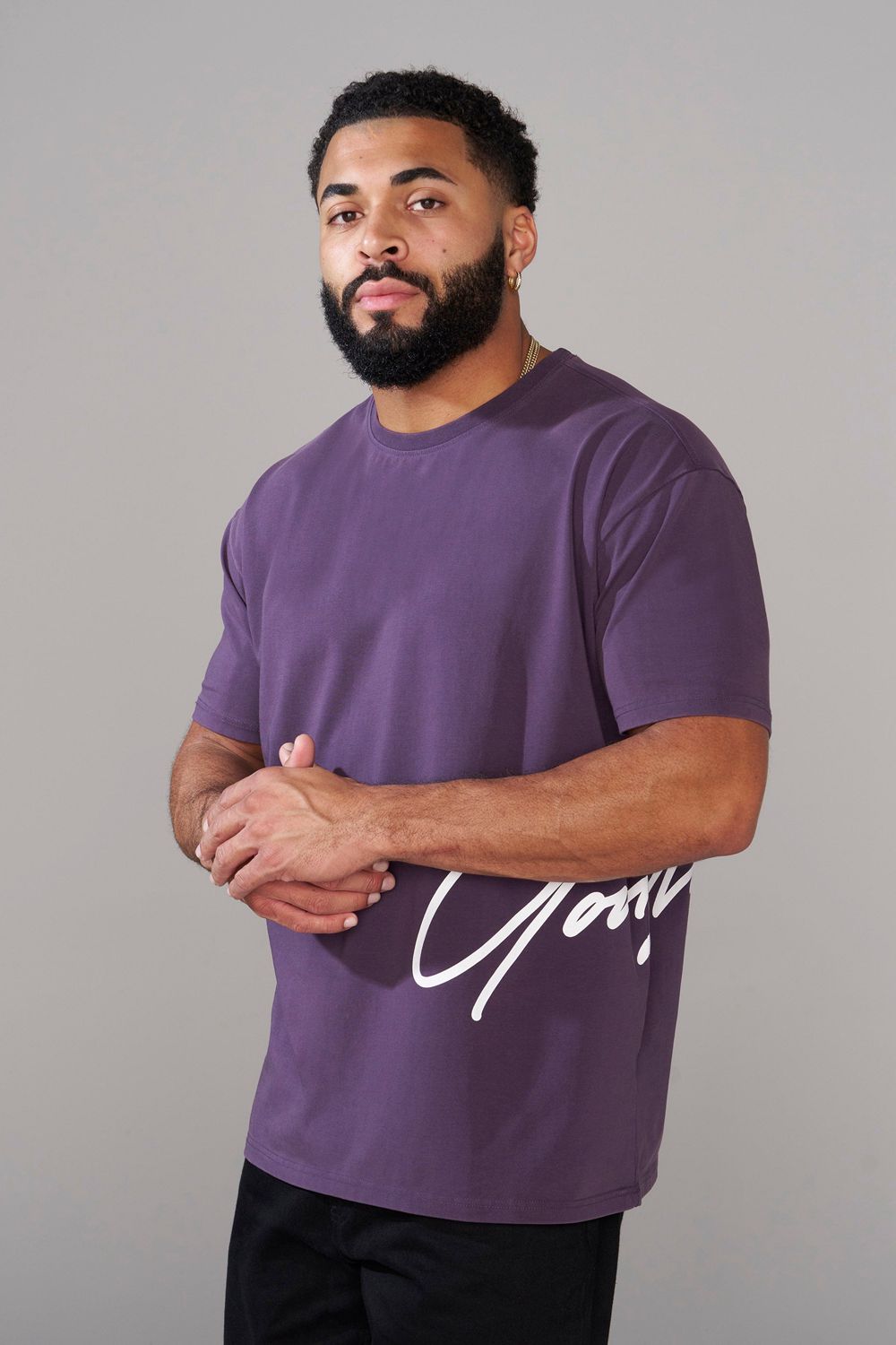 Young LA 462 - Side Signature Tees Paars | SFJCN1289