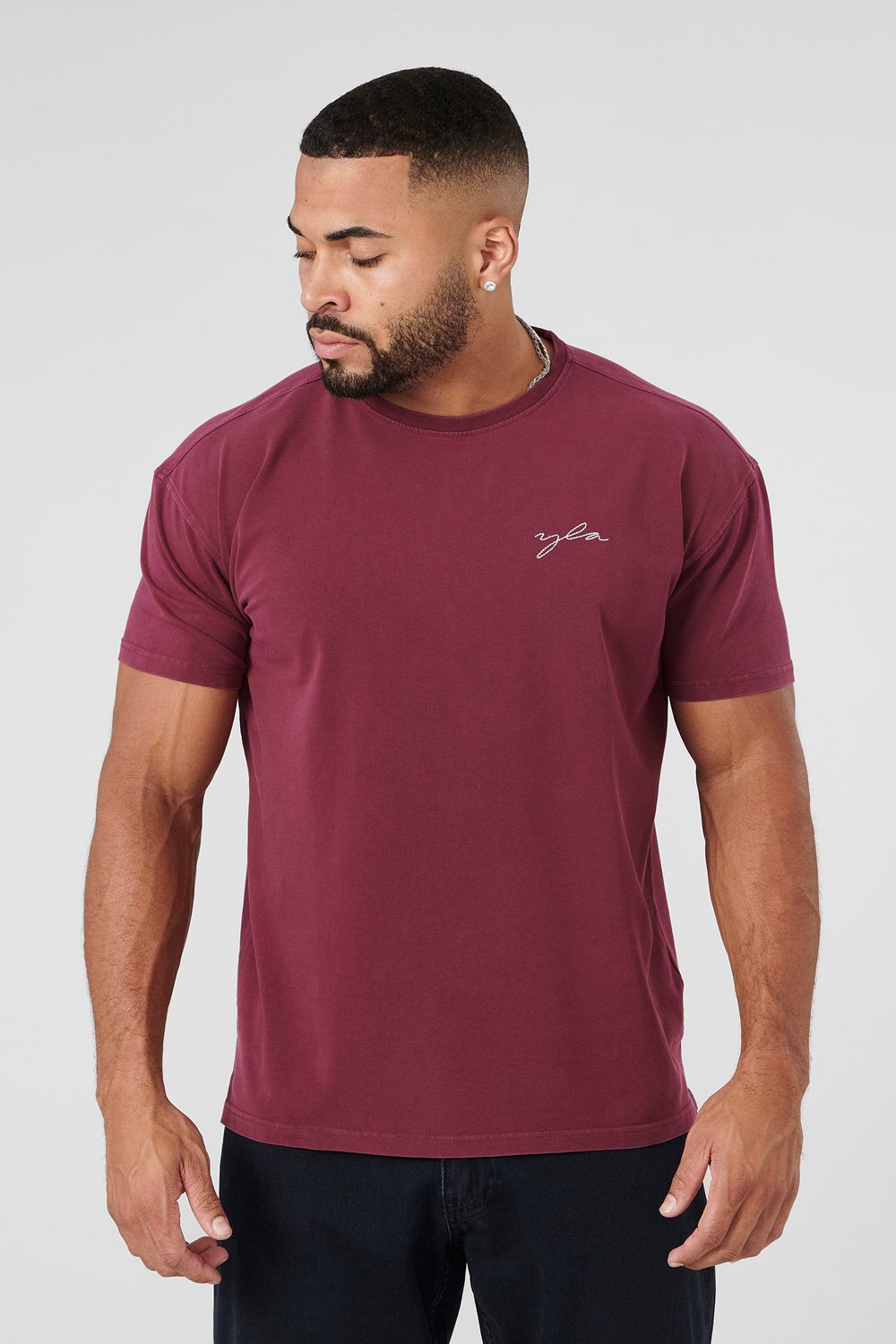 Young LA 466 Tailored Tees Bordeaux | NCLAV7624