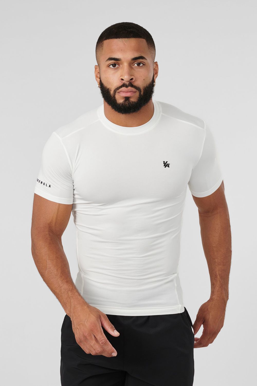 Young LA 476 - Stealth Compression Tees Wit | KHWNT5092