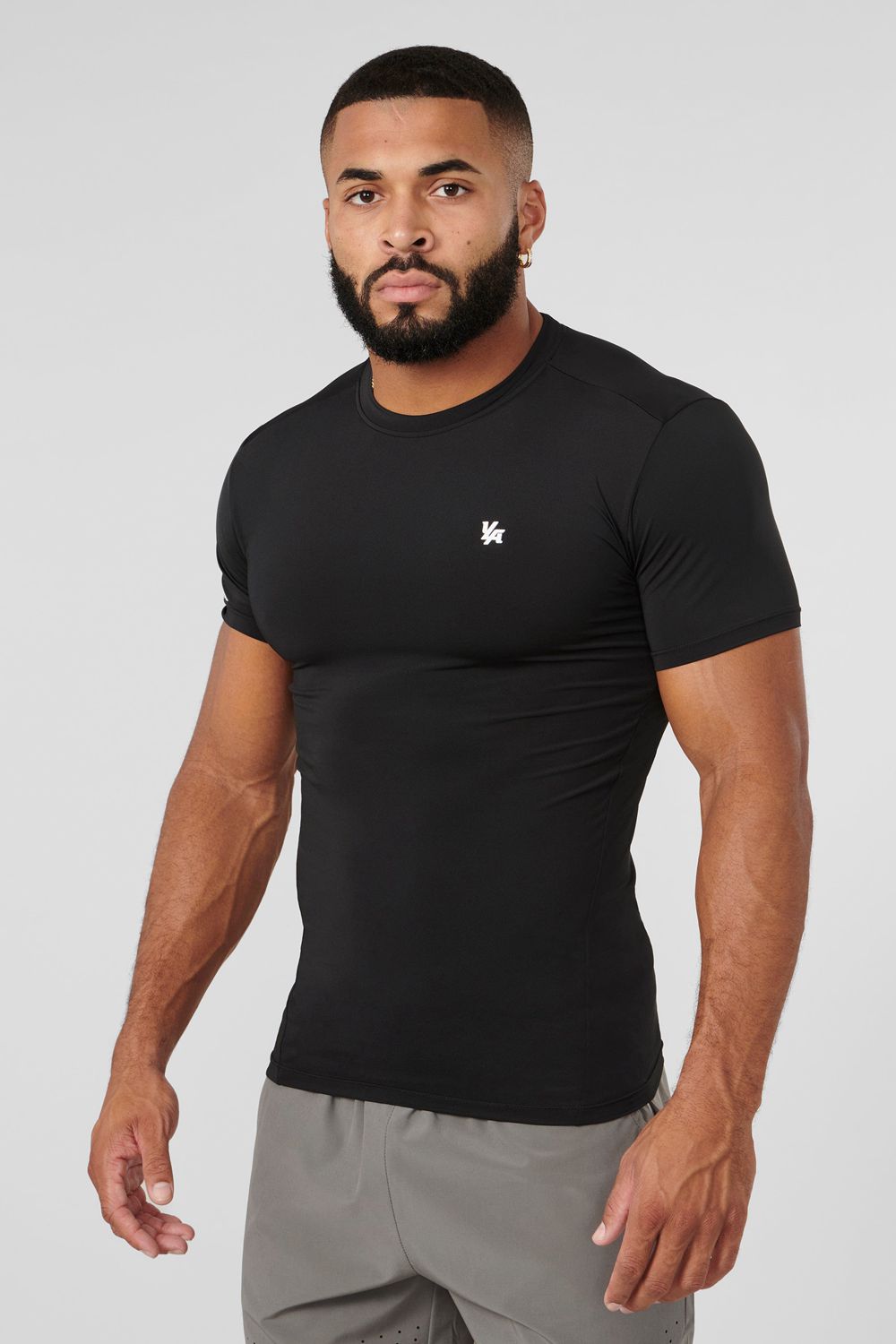 Young LA 476 - Stealth Compression Tees Zwart | BHCKM4280