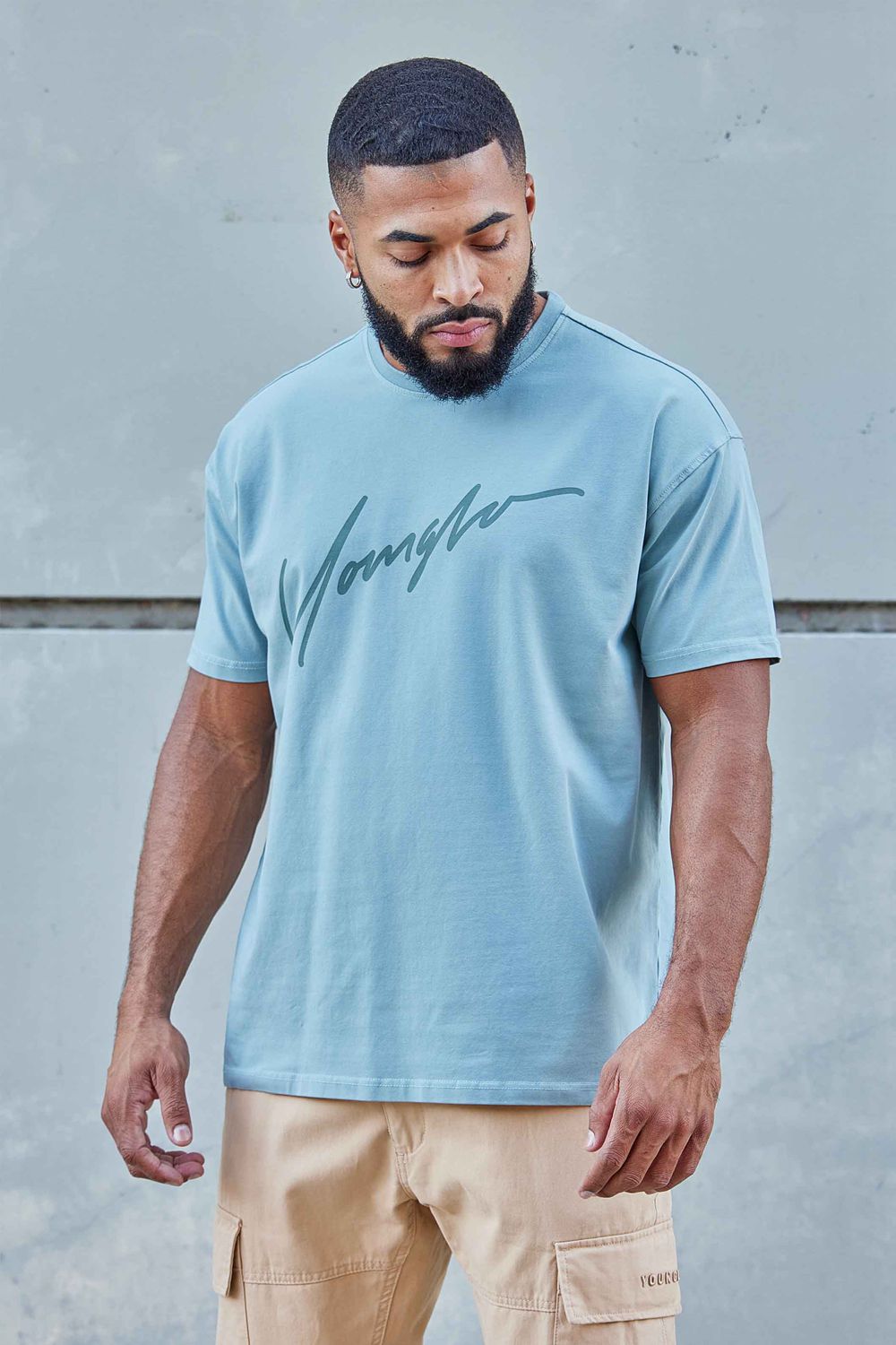 Young LA 479 - Tonal Tees Blauw | KJDRF4763